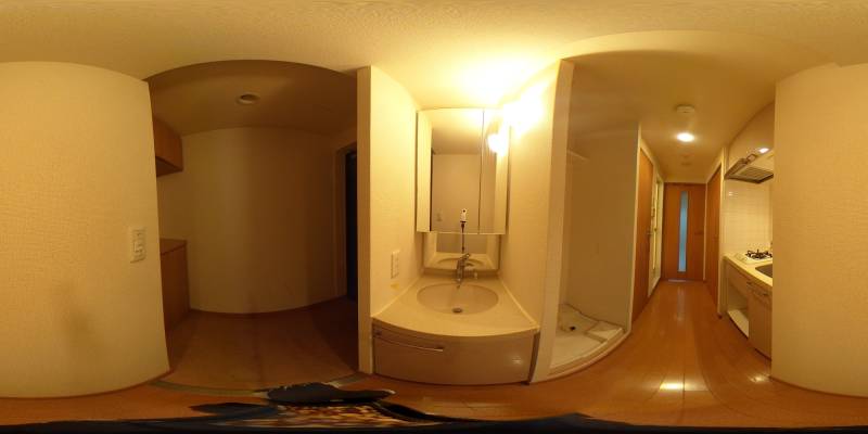パノラマ画像洗面所