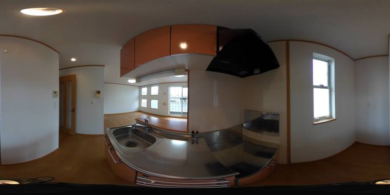 パノラマ画像キッチン