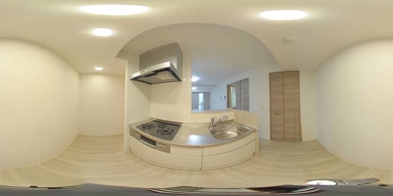 パノラマ画像キッチン