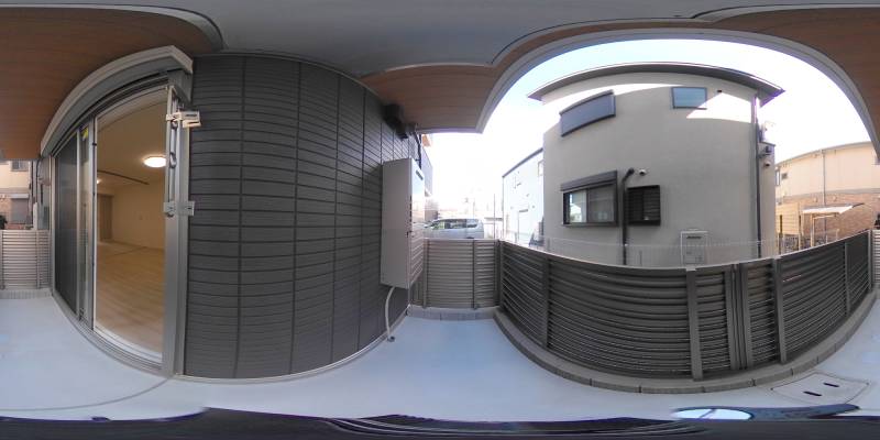 パノラマ画像バルコニー