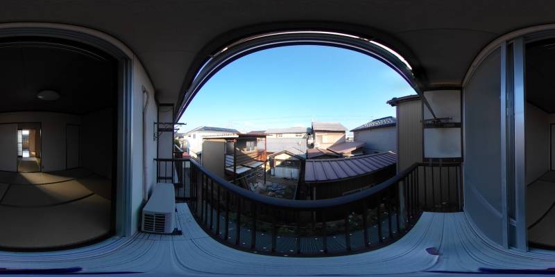 パノラマ画像バルコニー