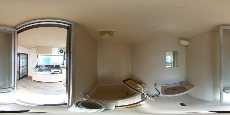 パノラマ画像バスルーム