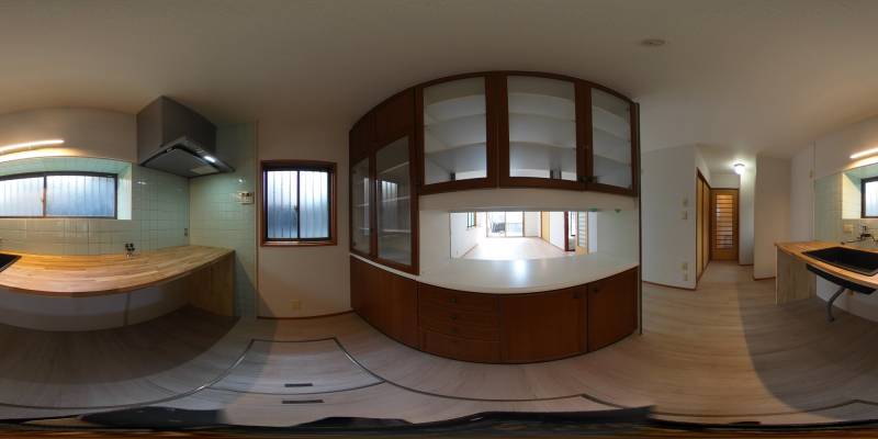 パノラマ画像キッチン