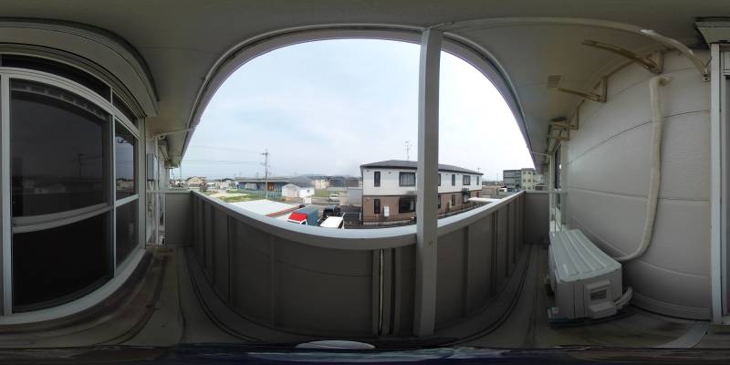 パノラマ画像バルコニー