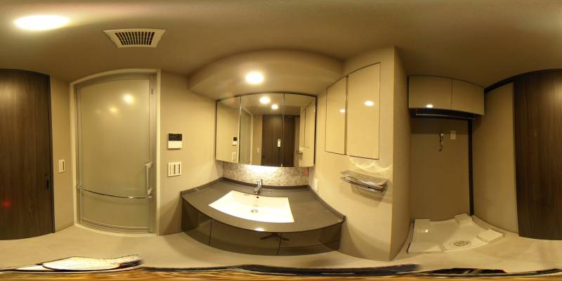 パノラマ画像洗面所