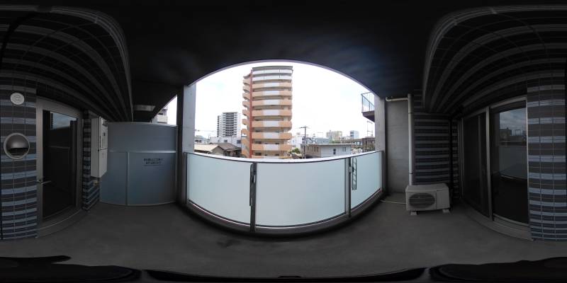 パノラマ画像バルコニー