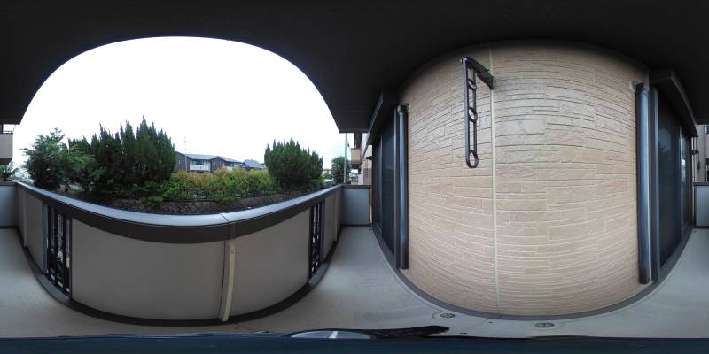 パノラマ画像バルコニー