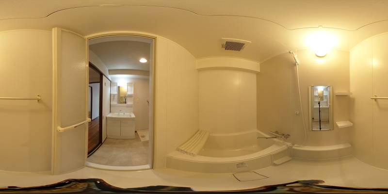 パノラマ画像バスルーム