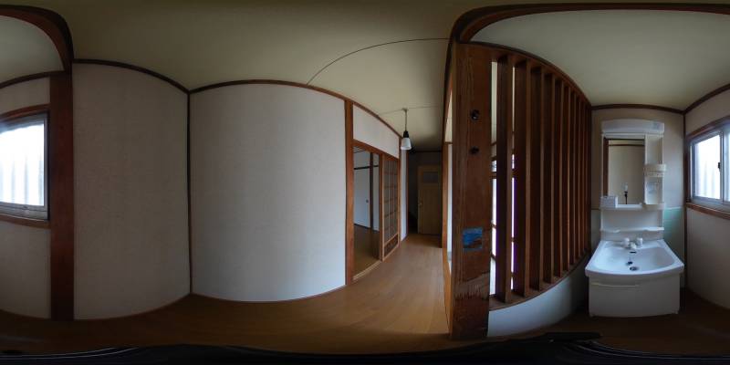 パノラマ画像洗面所