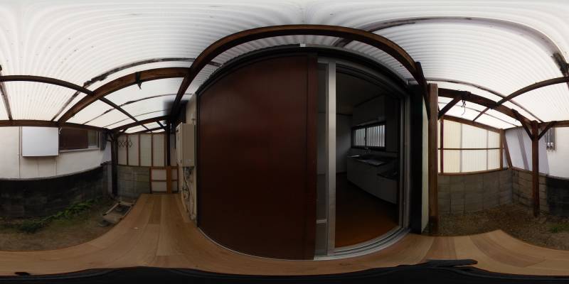 パノラマ画像バルコニー