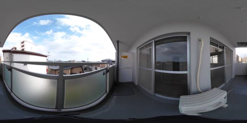 パノラマ画像バルコニー