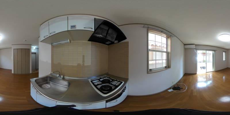 パノラマ画像キッチン