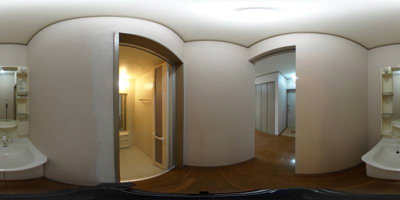 パノラマ画像洗面所