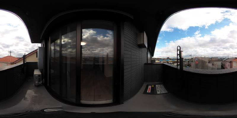 パノラマ画像バルコニー