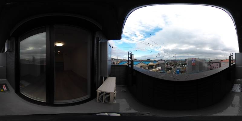 パノラマ画像バルコニー