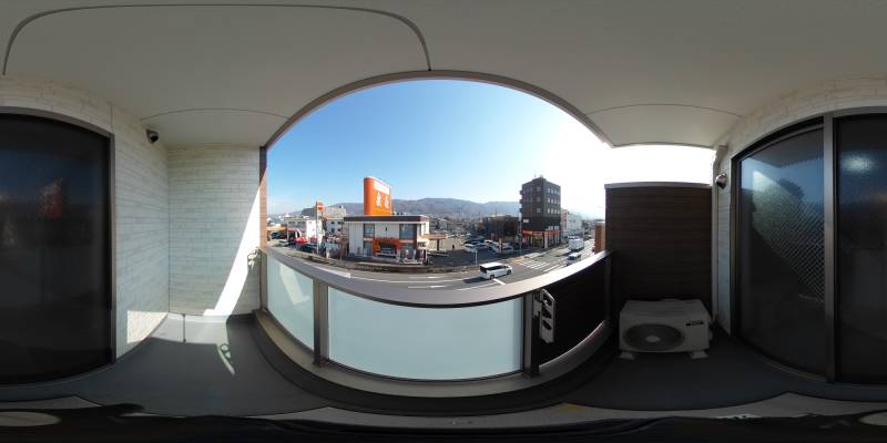 パノラマ画像バルコニー