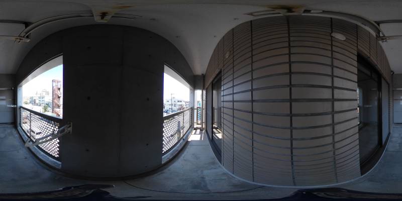 パノラマ画像バルコニー