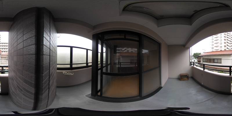 パノラマ画像バルコニー