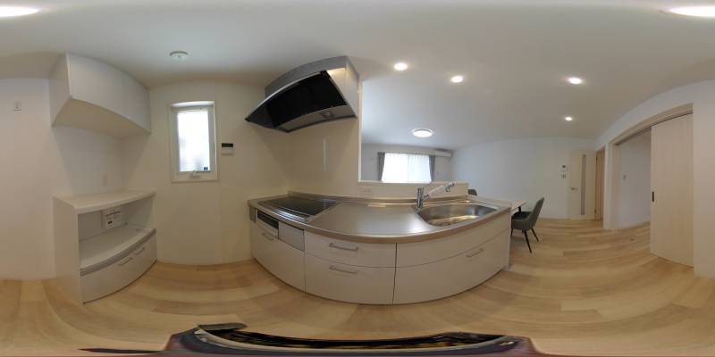 パノラマ画像キッチン