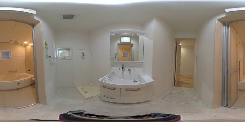 パノラマ画像洗面所