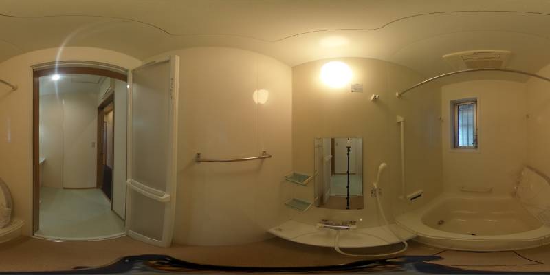 パノラマ画像バスルーム