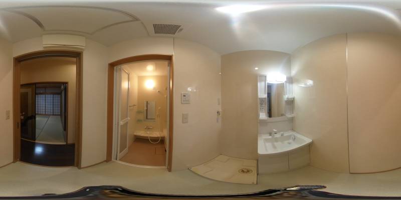 パノラマ画像洗面所