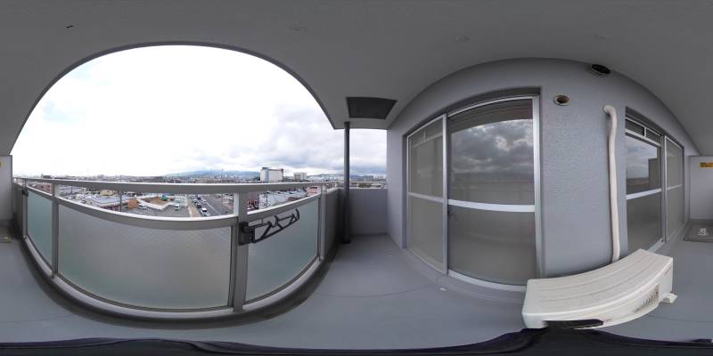 パノラマ画像バルコニー