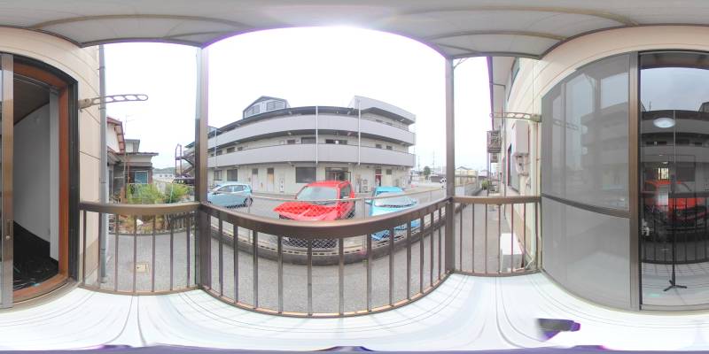 パノラマ画像バルコニー