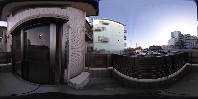 パノラマ画像バルコニー