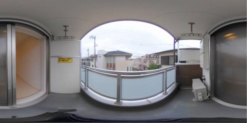 パノラマ画像バルコニー