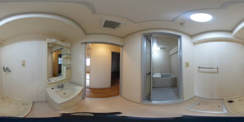 パノラマ画像洗面所