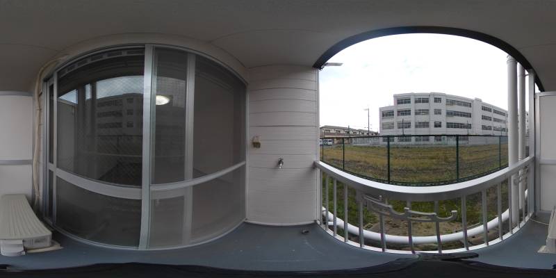 パノラマ画像バルコニー