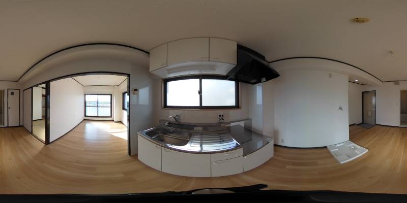 パノラマ画像キッチン