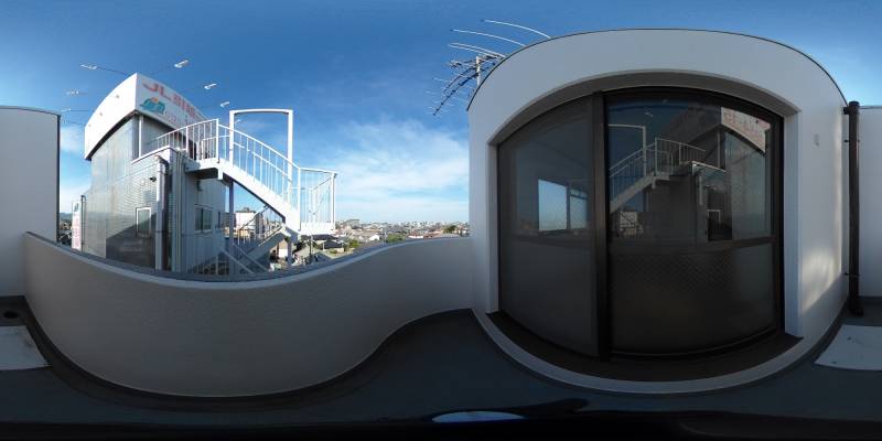 パノラマ画像バルコニー