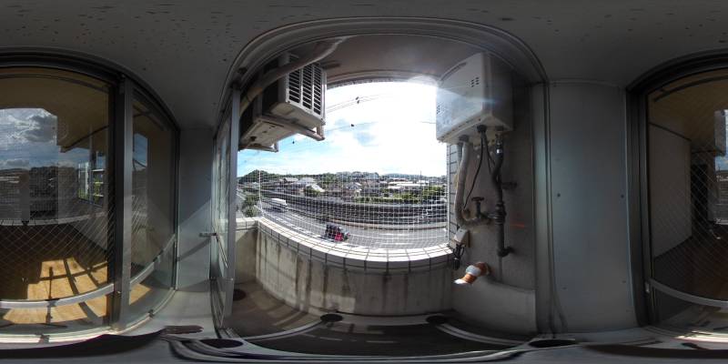 パノラマ画像バルコニー