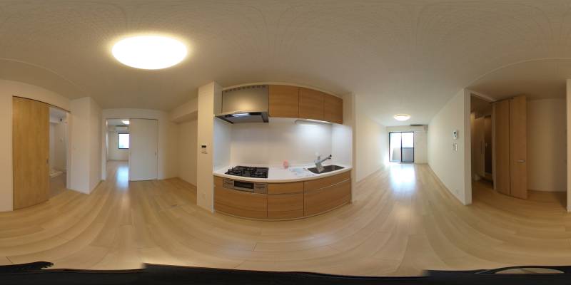 パノラマ画像キッチン