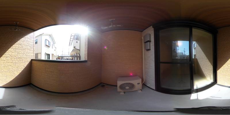 パノラマ画像バルコニー