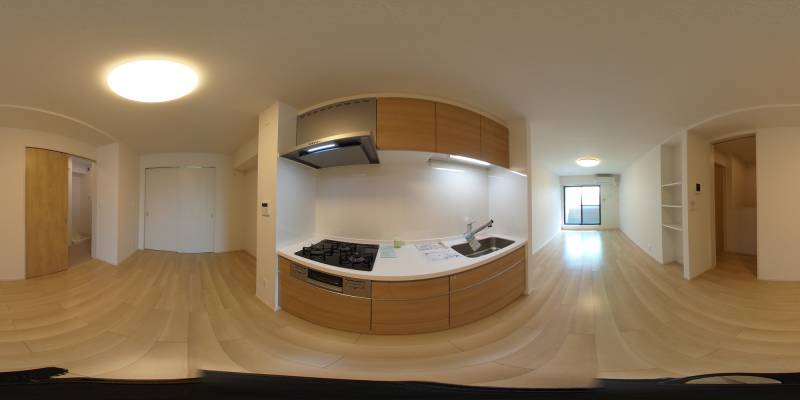 パノラマ画像キッチン