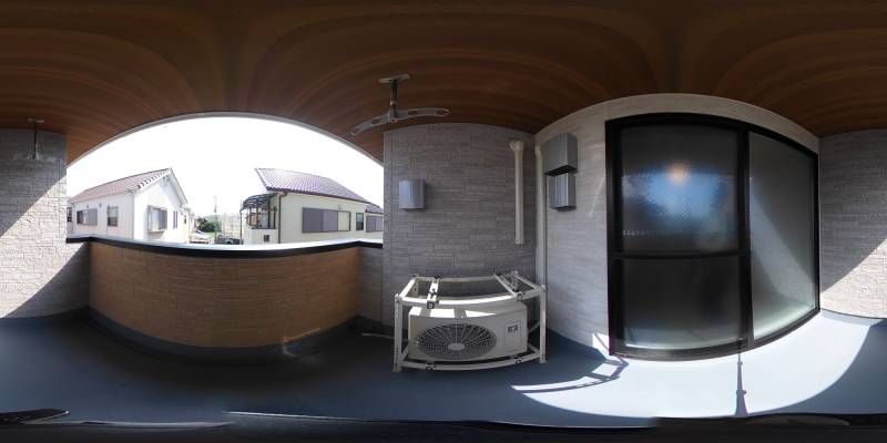 パノラマ画像バルコニー