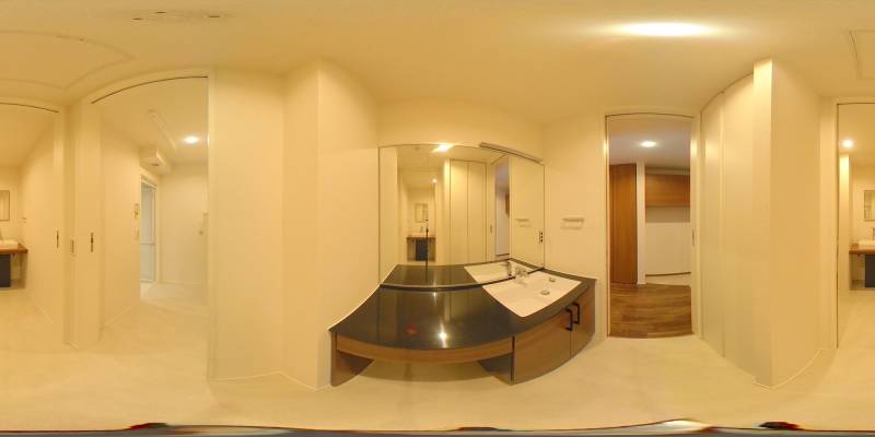 パノラマ画像洗面所