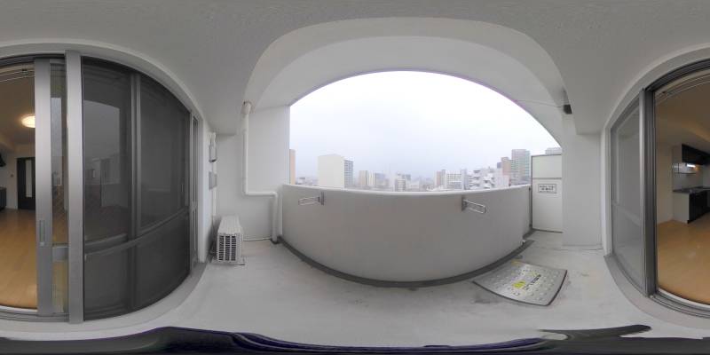 パノラマ画像バルコニー