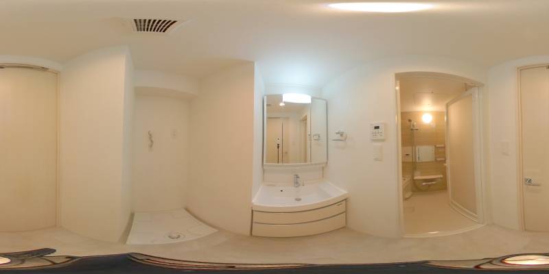 パノラマ画像洗面所