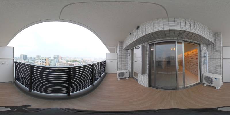 パノラマ画像バルコニー