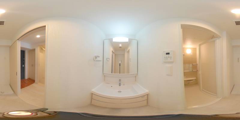 パノラマ画像洗面所