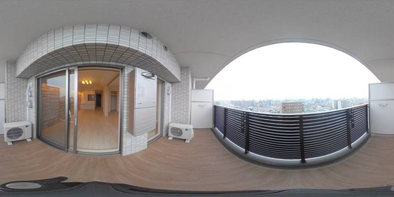 パノラマ画像バルコニー