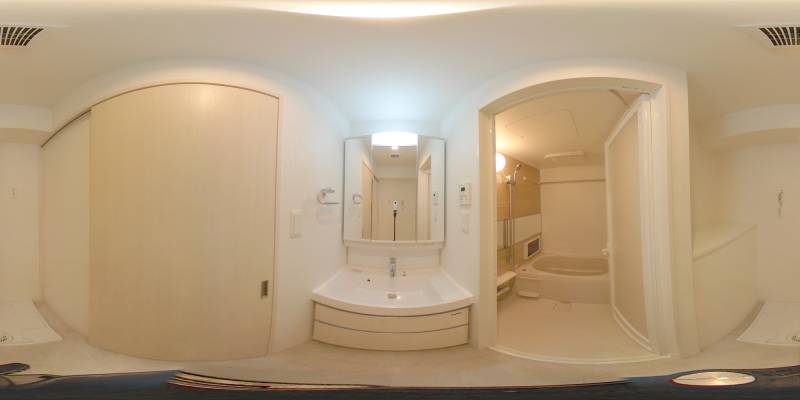 パノラマ画像洗面所