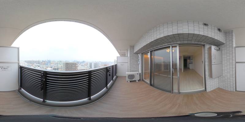 パノラマ画像バルコニー