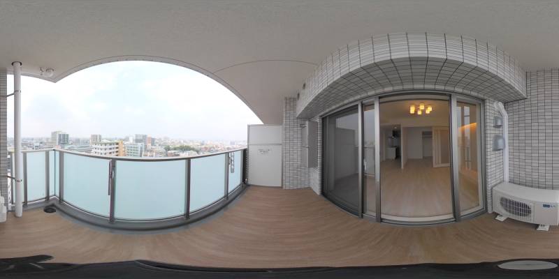 パノラマ画像バルコニー