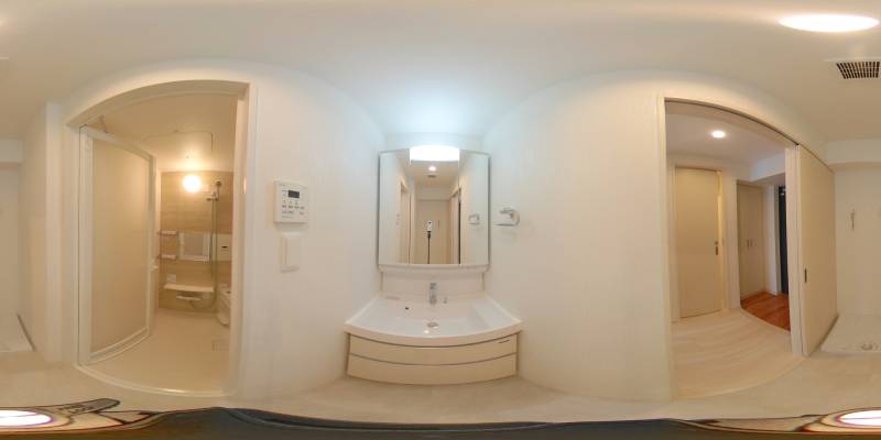 パノラマ画像洗面所