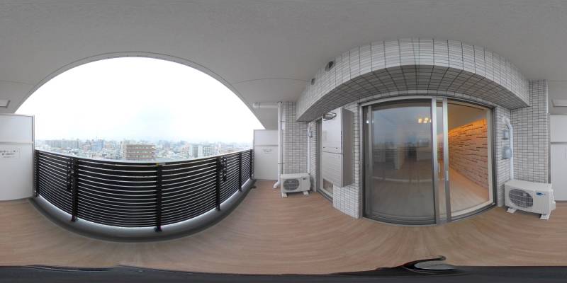 パノラマ画像バルコニー